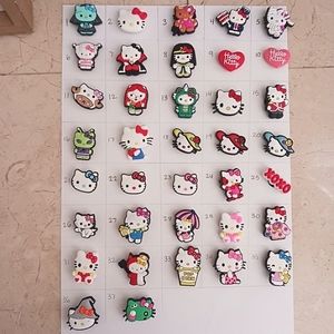 5 Hello Kitty Croc Charms